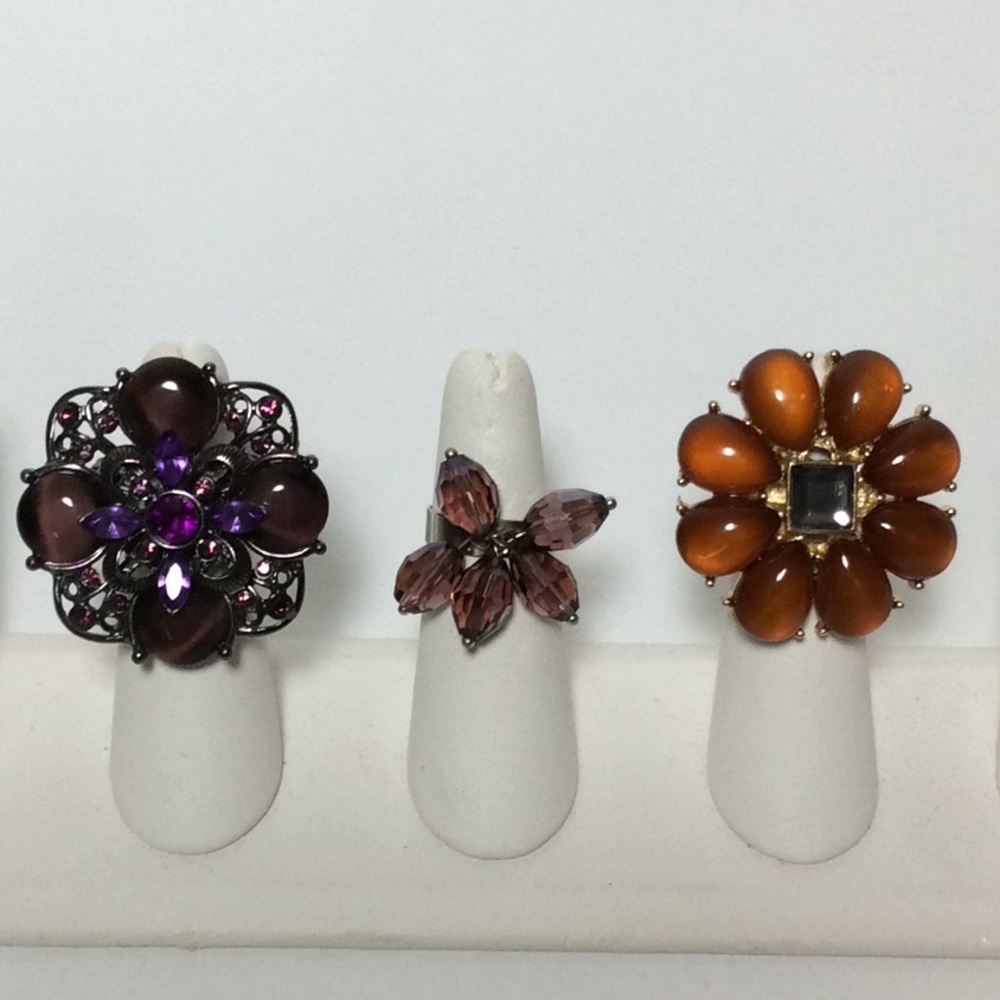 Purple/Orange Ring Trio